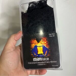 Lethal lace 5-way concealed carry wrap in black lace one size fits all brand new